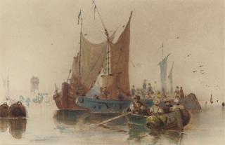 Samuel Austin, O.W.S. - The River Dort