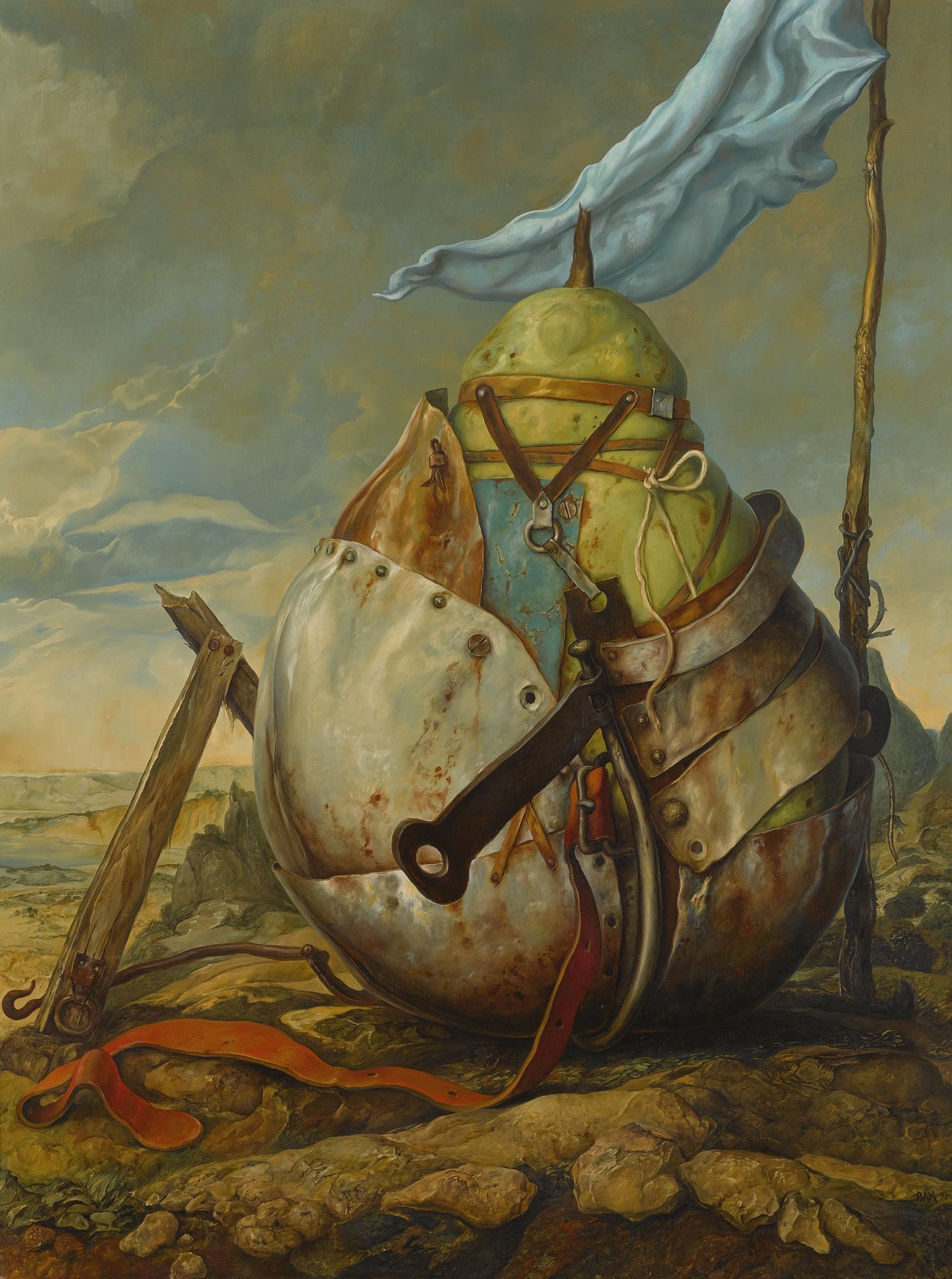 Samuel Bak - Blue Flag