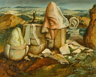 Samuel Bak - Paysage surrealiste