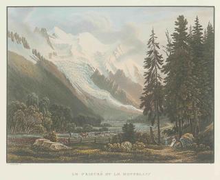 Samuel Birmann - Le Prieuré et le Montblanc; and Aux Montées