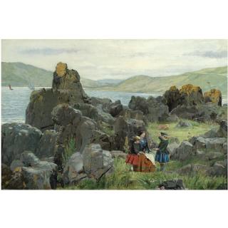 Samuel Bough, R.S.A. - Anne, Nelly And Tom, The Children Of David Mcbeath Of Nunlands Near Ayton, Berwickshire