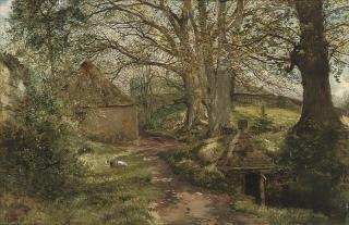 Samuel Bough, R.S.A. - At Barncluith, Hamilton