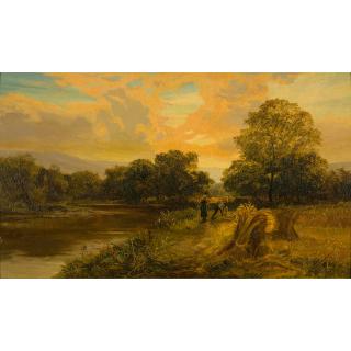 Samuel Bough R.S.A. - British harvest Time