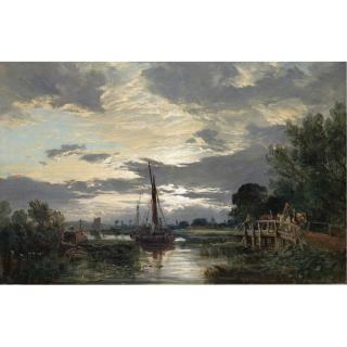 Samuel Bough R.S.A. - The Tow Path