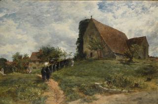 Samuel Bough - The Church At The Hospital Of St. Nicholas, Harbledown, Near Canterbury