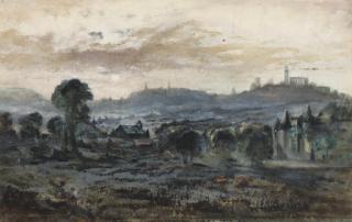 Samuel Bough - View towards Calton Hill, Edinburgh