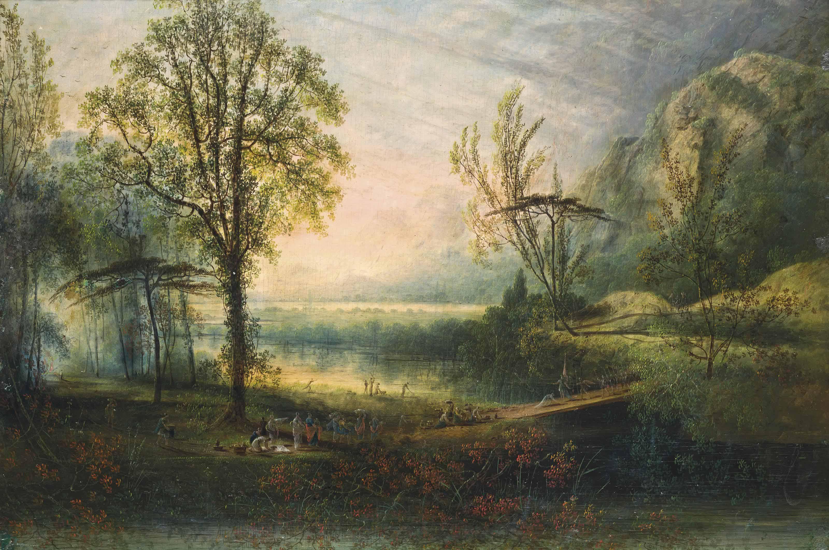 Samuel Colman - Abigail confronting the army of David