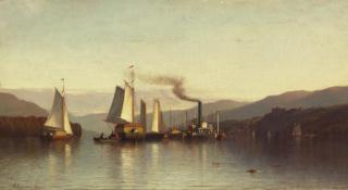 Samuel Colman - Becalmed in the Highlands