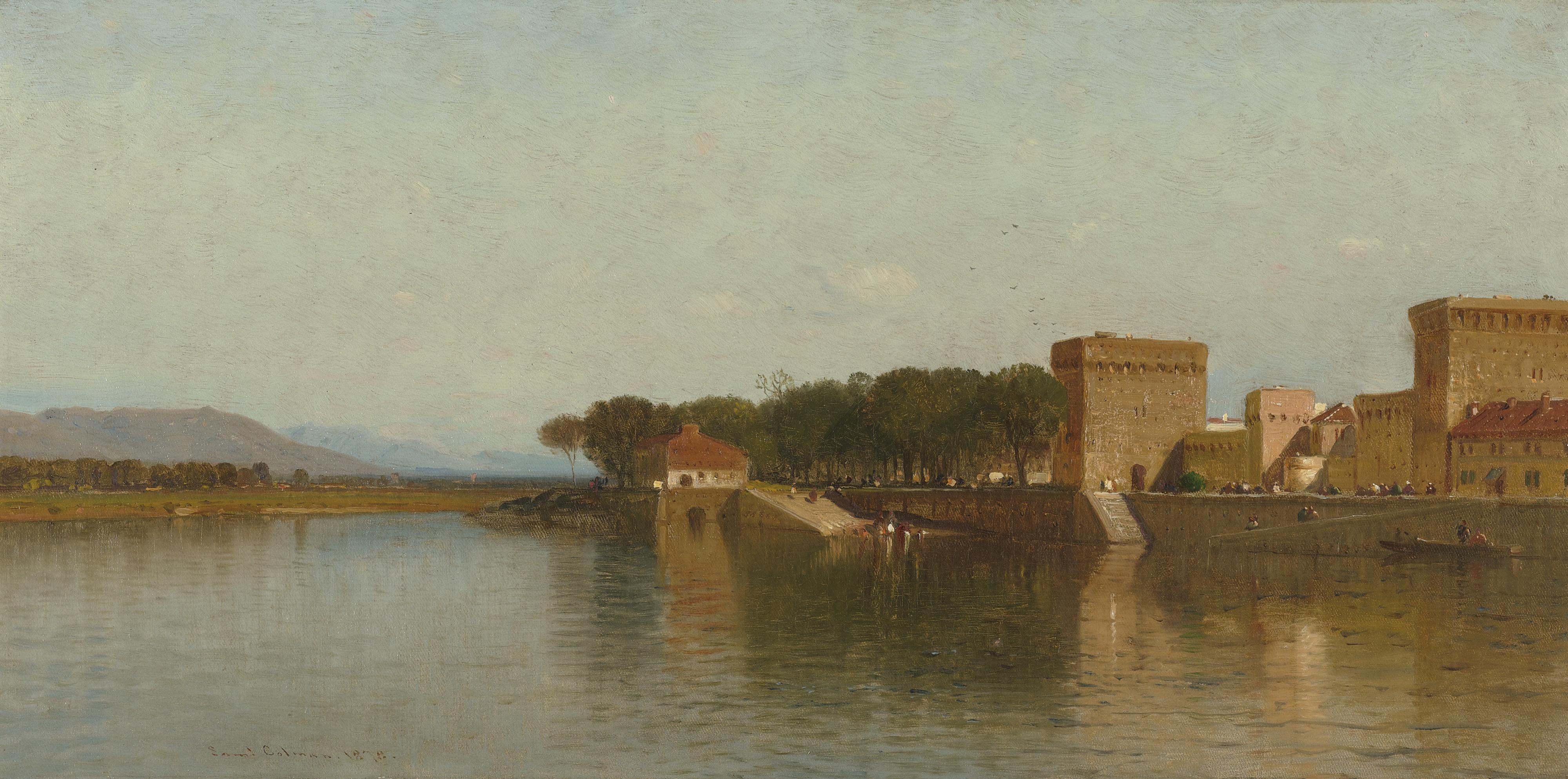 Samuel Colman - Harbor Scene