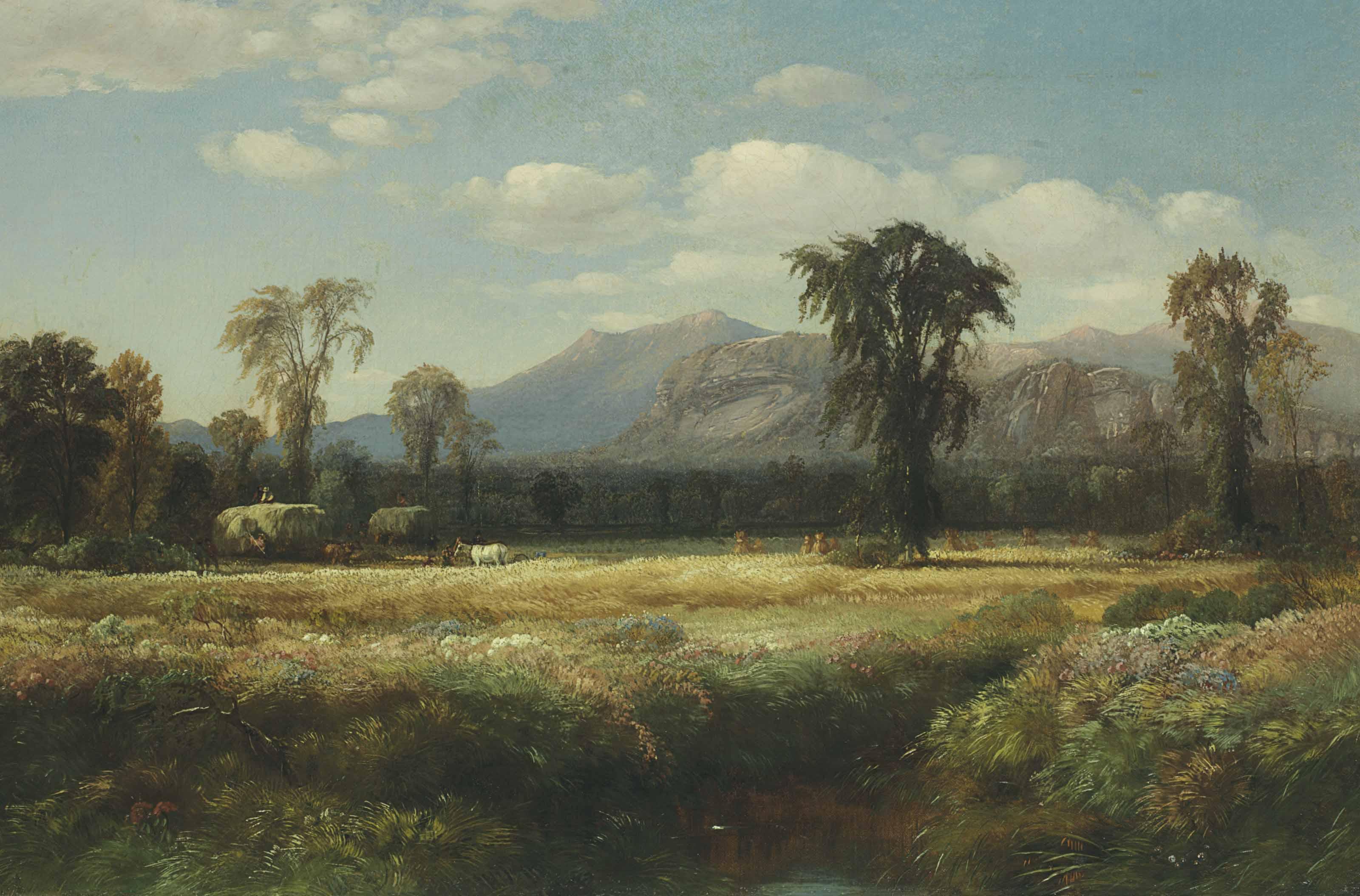 Samuel Colman - Hayfield (Conway Meadow, New Hampshire)