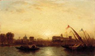 Samuel Colman - Sunset, Seville