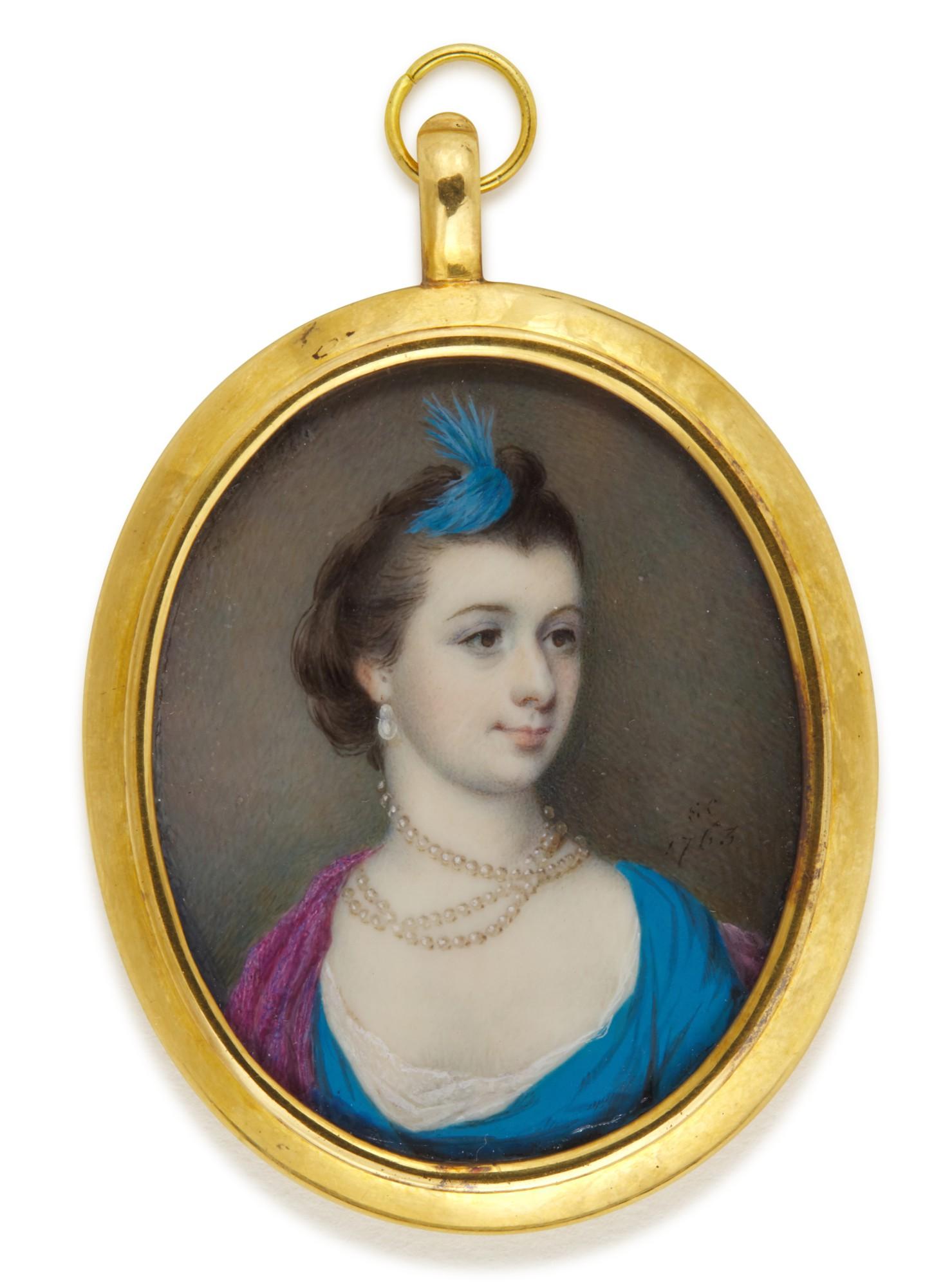 Samuel Cotes - Portrait of a lady, traditionally identifed as Mrs Gardiner, née Anne Grace Hynde