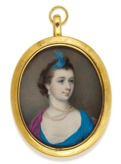 Samuel Cotes - Portrait of a lady, traditionally identifed as Mrs Gardiner, née Anne Grace Hynde