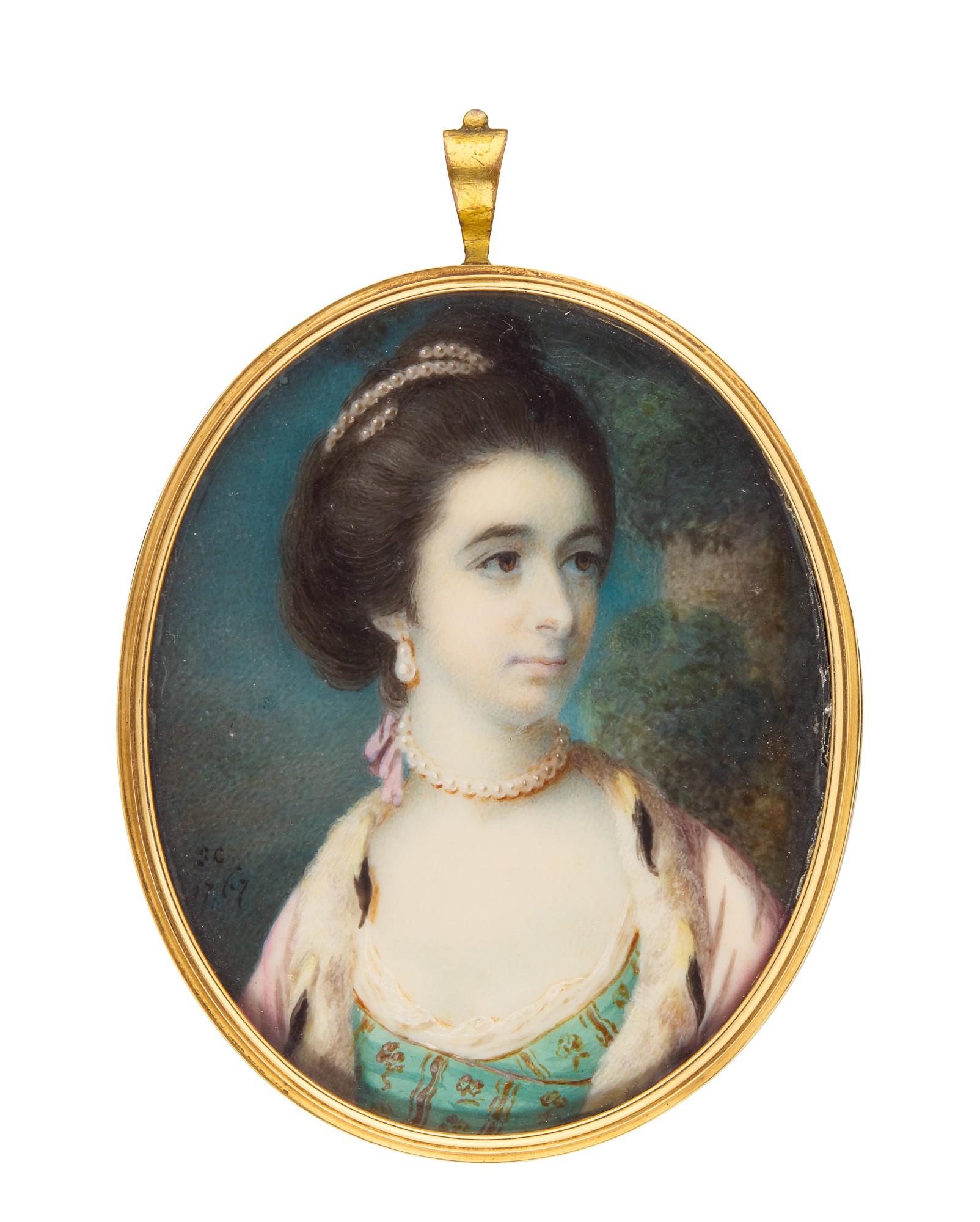 Samuel Cotes - Portrait Of Mary Ann, Countess Of Buckinghamshire (1740-1769)