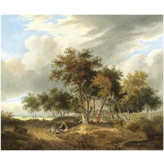 Samuel David Colkett - British A Gypsy Encampment