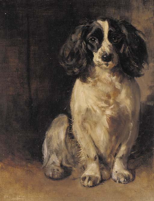 Samuel Fulton - A spaniel in an interior