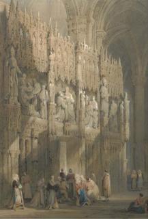 Samuel Gillespie Prout - Inside Abbeville Cathedral