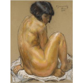 Samuel Granovsky - Seated Nude