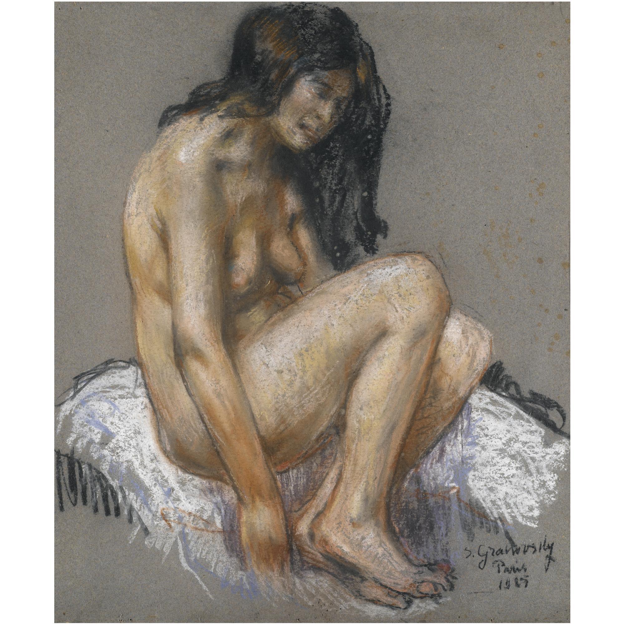Samuel Granovsky - Seated Nude