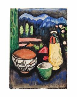 Samuel Halpert - Still life with jars