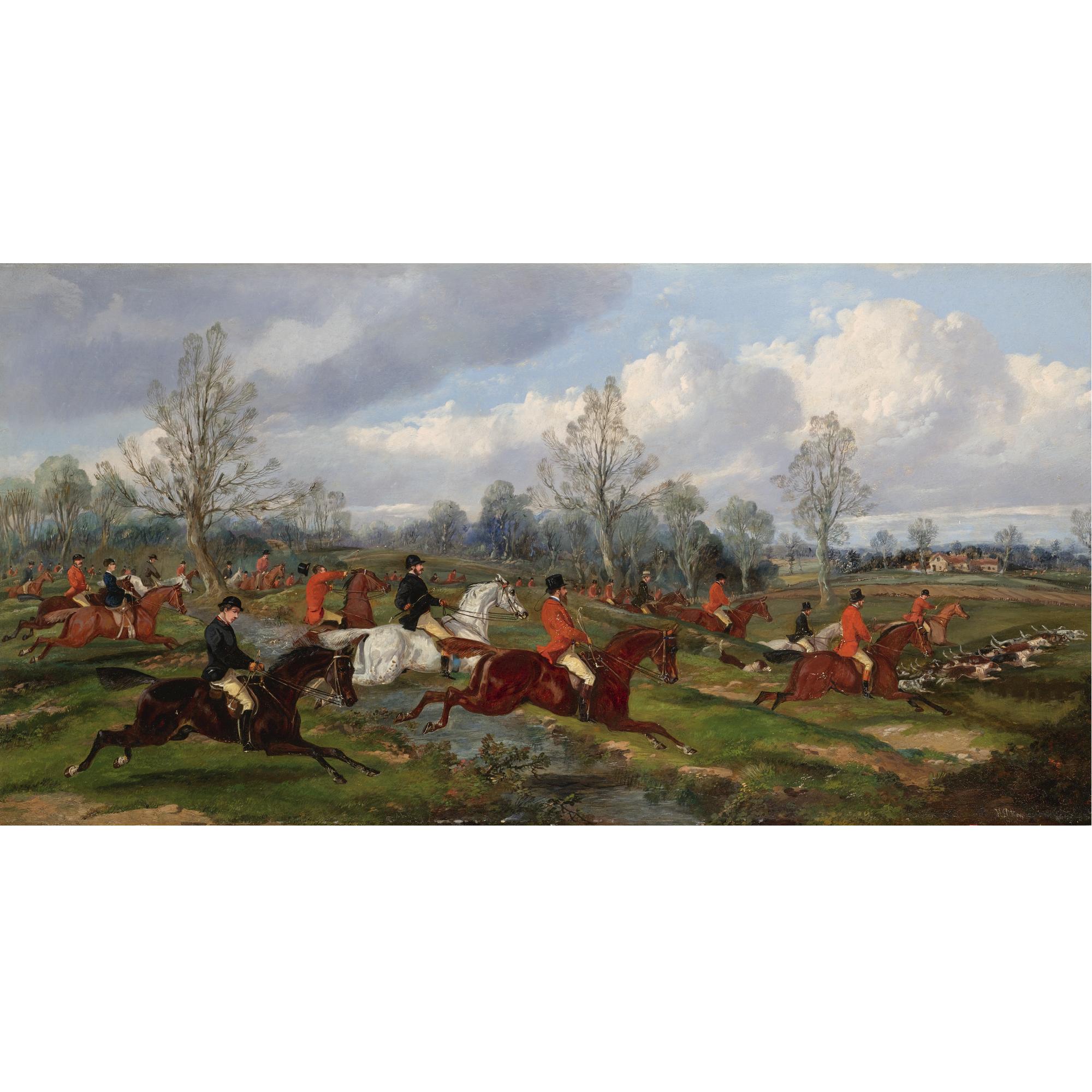 Samuel Henry Alken - A Hunt In Full Cry