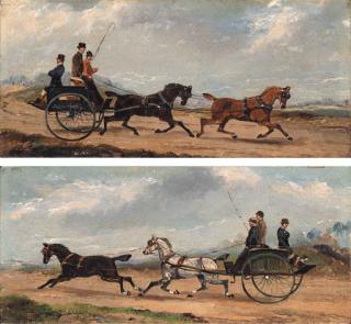 Samuel Henry Alken - Driving Tandems to a Meet