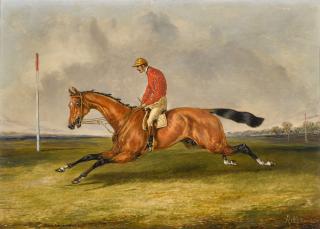 Samuel Henry Alken - Mornington, a light bay racehorse, with jockey up
