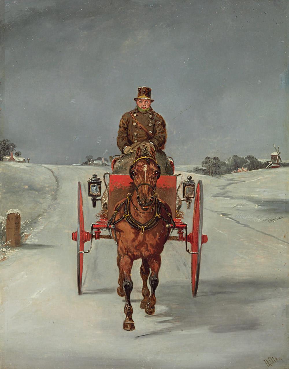 Samuel Henry Alken - The Mail Cart in Winter