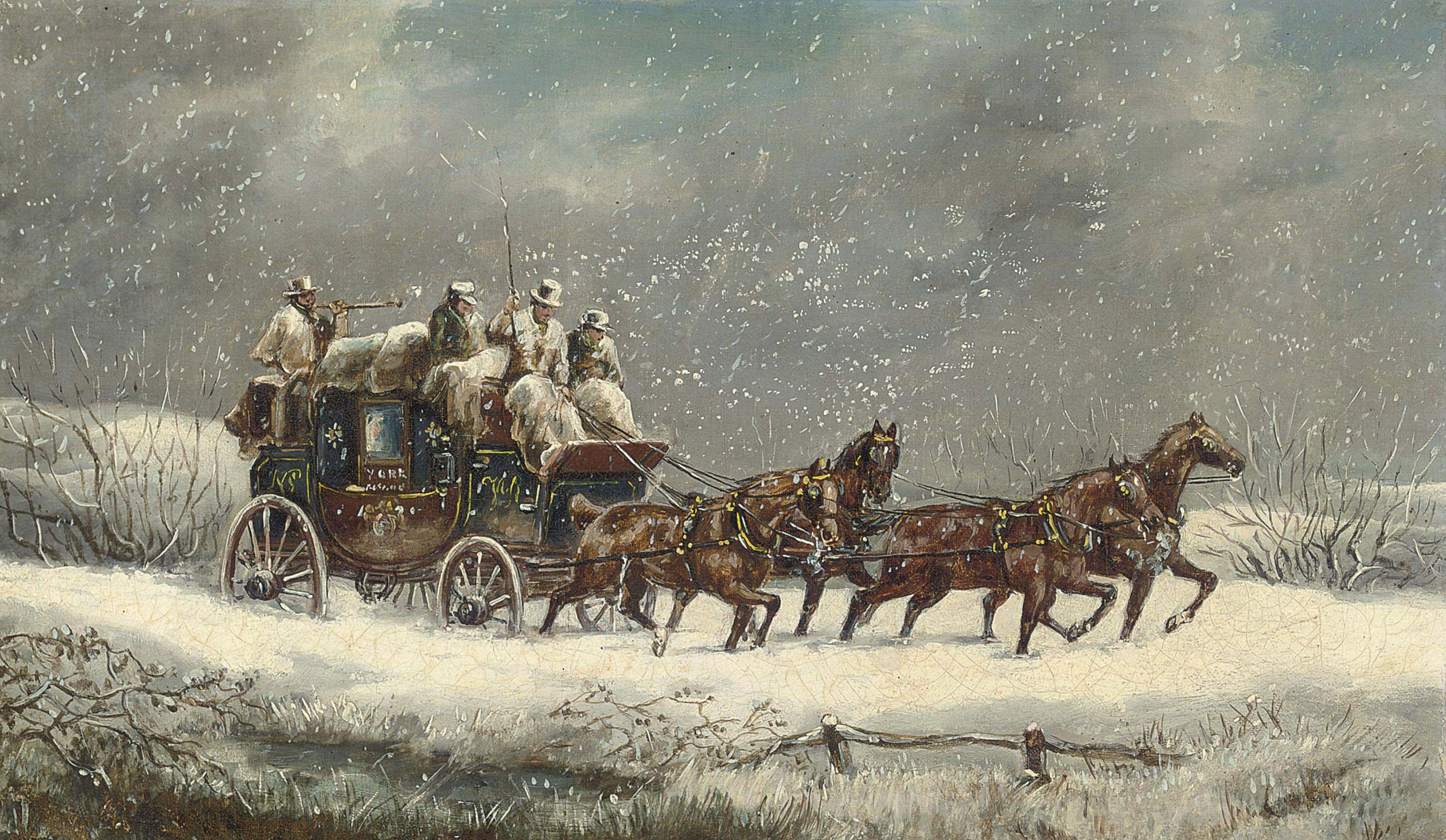 Samuel Henry Alken - The York mail coach
