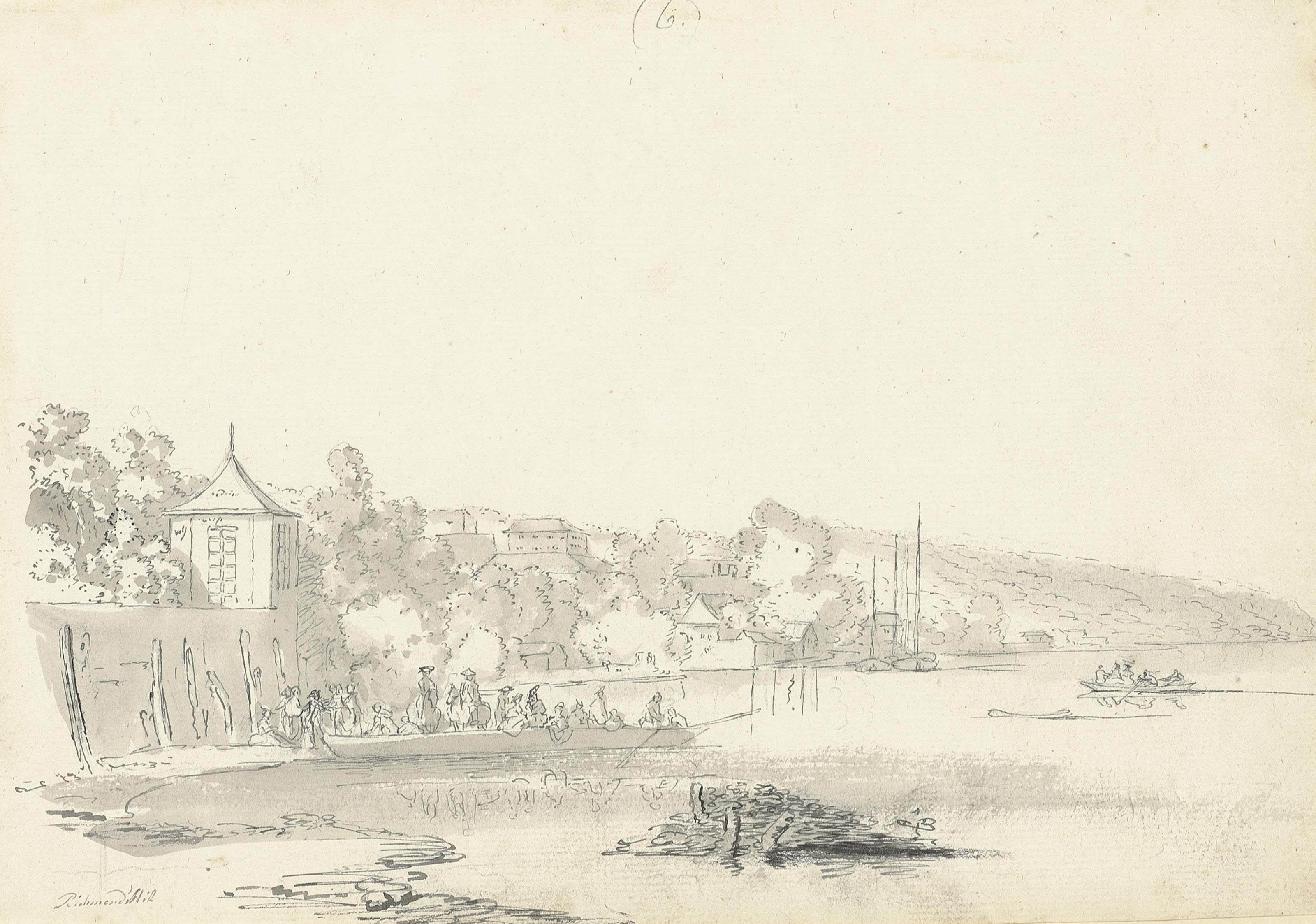 Samuel Hieronymous Grimm - The ferry at Richmond