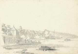 Samuel Hieronymous Grimm - The ferry at Richmond