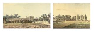 Samuel Hieronymous Grimm - Two Views of Balborough Hall, Derbyshire