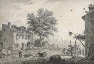 Samuel Hieronymus Grimm - A village scene: the Vendage