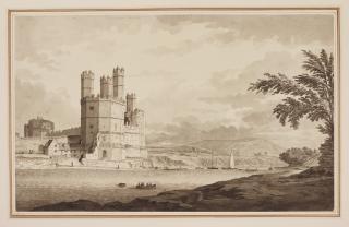 Samuel Hieronymus Grimm - Caernarvon Castle, North Wales