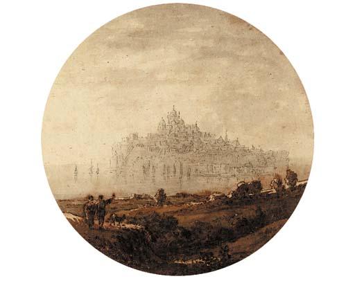 Samuel Hieronymus Grimm - Mont Saint Michel, France