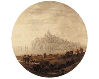 Samuel Hieronymus Grimm - Mont Saint Michel, France