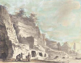 Samuel Hieronymus Grimm - Salvagers on a beach