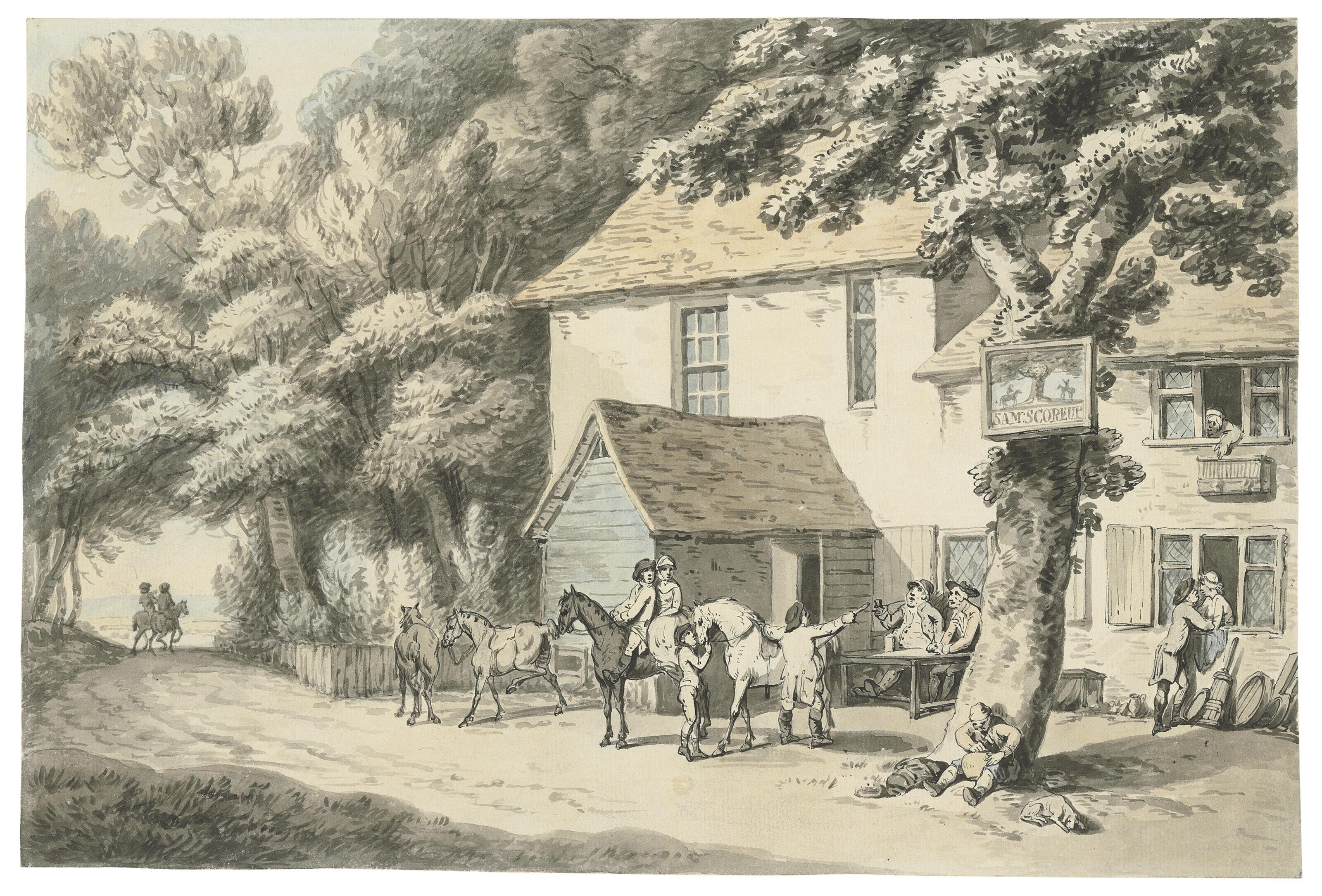 Samuel Howitt - A roadside inn