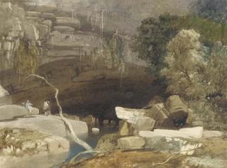 Samuel Jackson, A.O.W.S. - Porth-yr-Ogof, Ystradfellte, Vale of Neath, South Wales