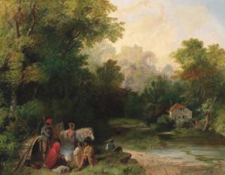 Samuel John Egbert Jones - A gypsy encampment