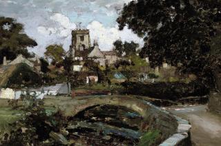 Samuel John Lamorna Birch, R.A., R.W.S., R.W.A. - The bridge at Brookhouse