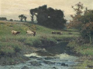 Samuel John Lamorna Birch, R.A., R.W.S. - A Peaceful Brook