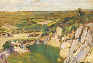 Samuel John Lamorna Birch, R.A. - A Quarry, Lamorna