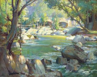 Samuel John Lamorna Birch, R.A. - June Morning, Shaugh Bridge, Devon