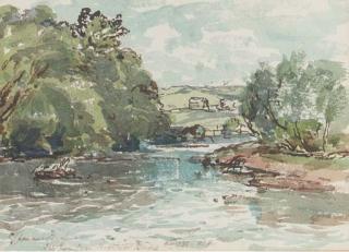 Samuel John Lamorna Birch, R.A. - River landscape; and A winding river