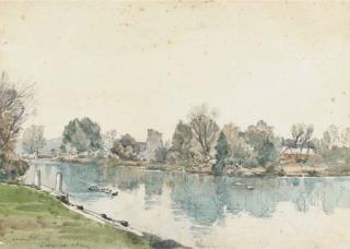 Samuel John Lamorna Birch, R.A. - The Thames at Bourne End