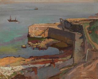 Samuel John Lamorna Birch, RA, RWS, RWA - Boats In Lamorna Cove