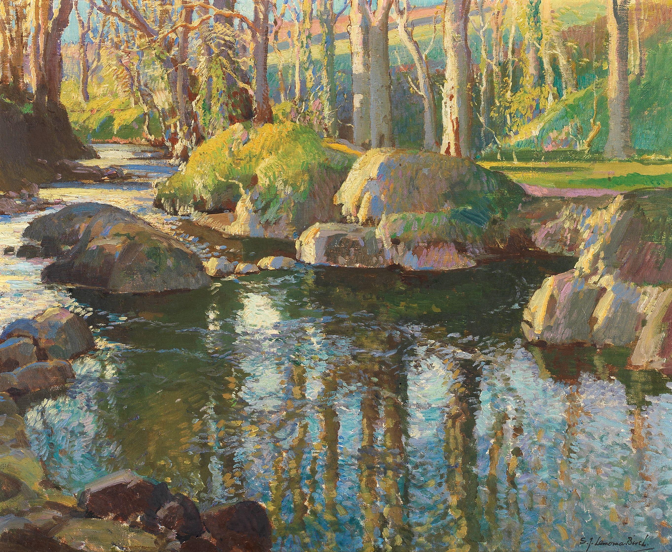 Samuel John Lamorna Birch, RA, RWS, RWA - Lamorna valley in summer