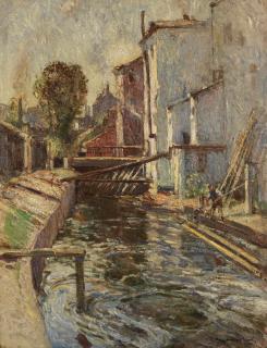 Samuel John Lamorna Birch, RA, RWS, RWA - The mill leat