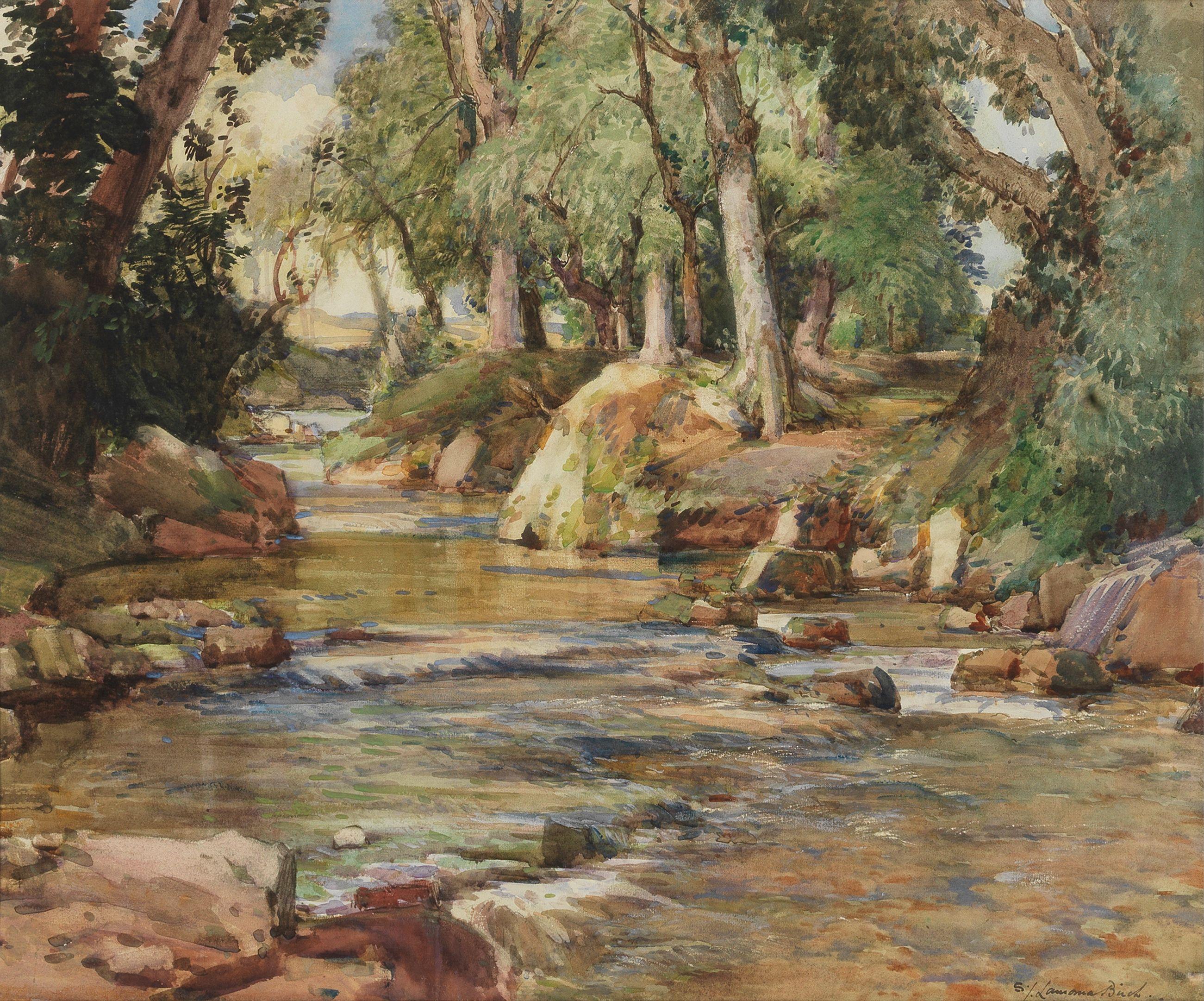 Samuel John Lamorna Birch, RA, RWS, RWA - \'Thro\' our quiet Woodland\'